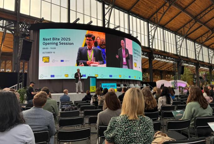 Nazar Podolchak presented the idea of ​​creating a cluster of plant protein products at the Next Bite 2025 forum.